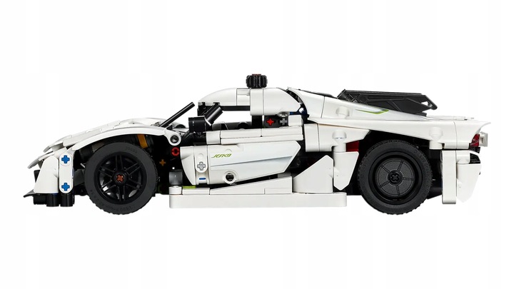 LEGO Technic 42184 Biały hipersamochód Koenigsegg Jesko Absolut