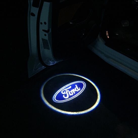 2x LED LOGO PROJEKTOR HD BEZPRZEWODOWE NA BATERIE FORD WSZYSTKIE MODELE