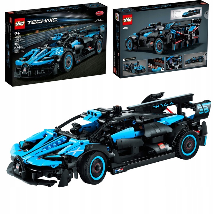 LEGO Technic Model Samochód Wyścigowy Auto Bugatti Bolide Agile Blue 42162