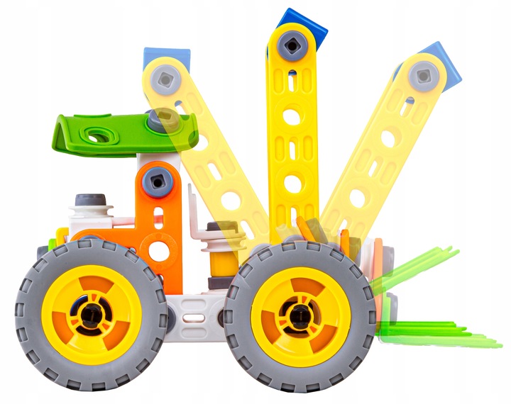 KLOCKI KONSTRUKCYJNE POJAZD BUDOWLANY DO SKRĘCANIA