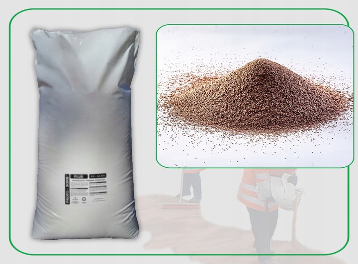 SORBENT do OLEJU 20kg 40L sypki ATEST PZH benzyna SMARY farby K 0,5-1,0 mm