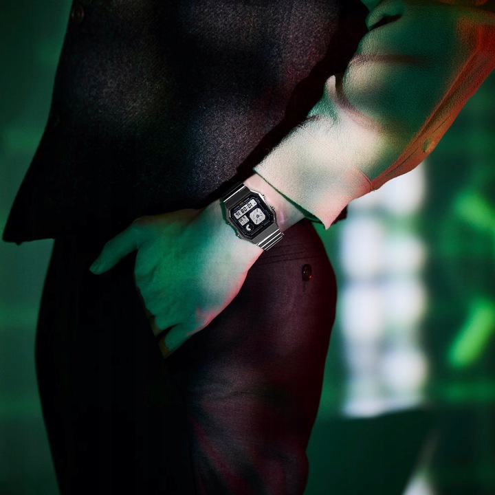 Zegarek Męski Casio A130WE-1AEF srebrny