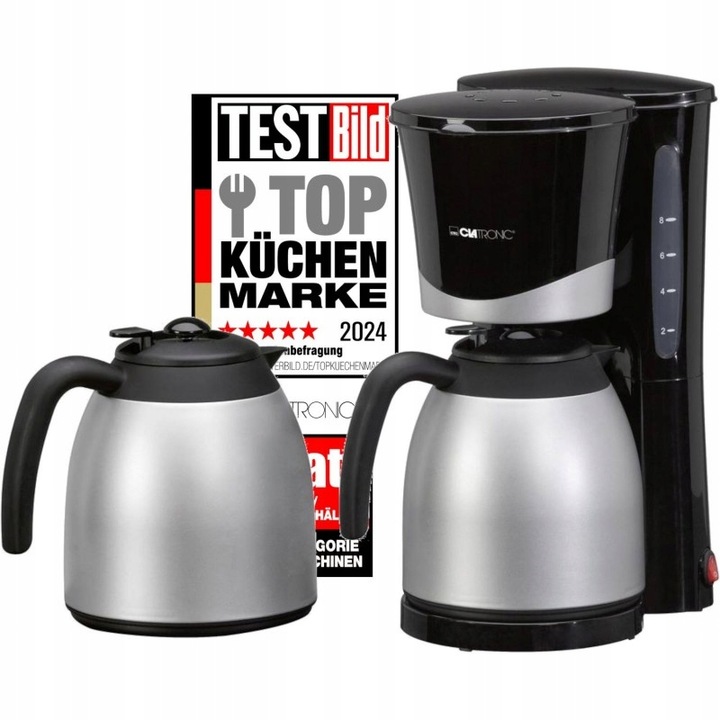 EKSPRES PRZELEWOWY DO KAWY Z TERMOSEM KAWIARKA TERMOS 1L 870W 8-10 FILIŻ