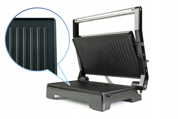 OPIEKACZ DO KANAPEK PANINI TOSTER ROZKŁADANY GRILL 2w1 NON-STICK Duży XXL