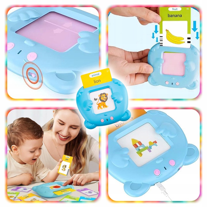 CZYTNIK KART DO WCZESNEJ NAUKI JĘZYKA ANGIELSKIEGO DLA DZIECI XL 510 SŁÓWEK