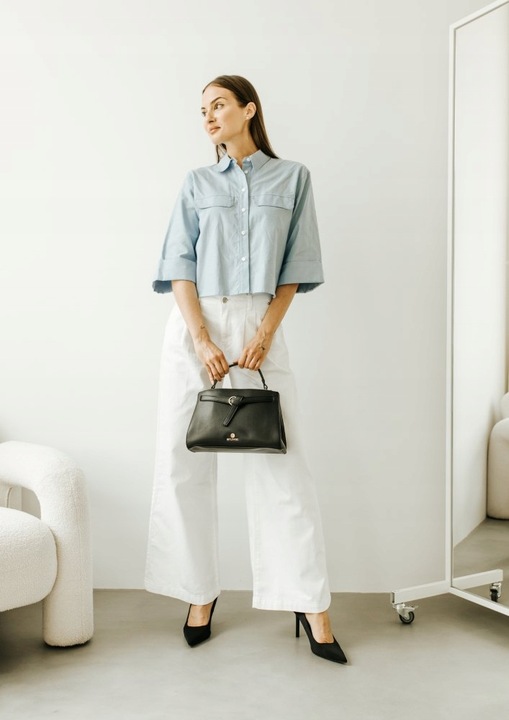 BETLEWSKI torebka wizytowa z ekoskóry ekologiczna wygodna wieczorowa