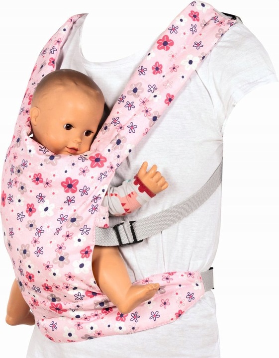 Lekki Nosidełko dla lalek kwiatowy Wzór regulowane Paski Goki