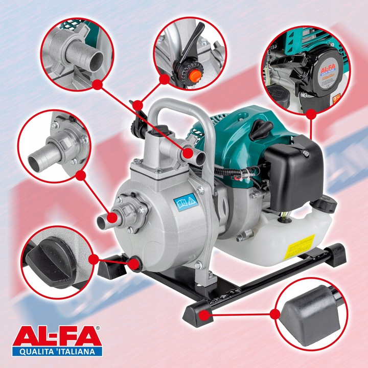 MOTOPOMPA POMPA SPALINOWA DO WODY 800L/MIN 1"