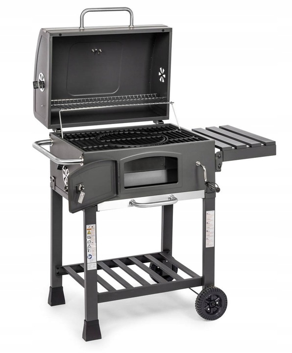 Grill Węglowy Activa Mastercook Angular Ruszt Żeliwny 57,5 x 42,0 cm