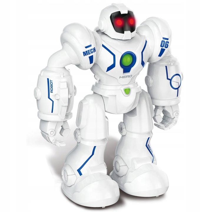 DUŻY ROBOT ROBOHERO Zdalnie Sterowny Świeci Chodzi USB PILOT Akumulator
