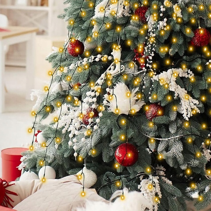 ŚWIATEŁKA CHOINKOWE Z WBUDOWANĄ PAMIĘCIĄ 8 TRYBÓW LEDOWYCH