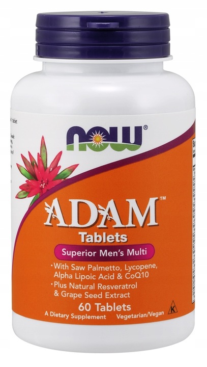 NOW FOODS USA ADAM 60T MULTIWITAMINA WITAMINY MINERAŁY