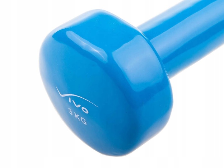 Zestaw Hantli Hantelek Ciężarków Do Ćwiczeń Pokrytych Winylem 2x3 kg