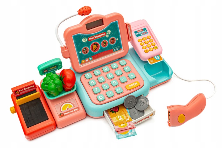 Sklepowa kasa fiskalna waga czytnik skaner taśma