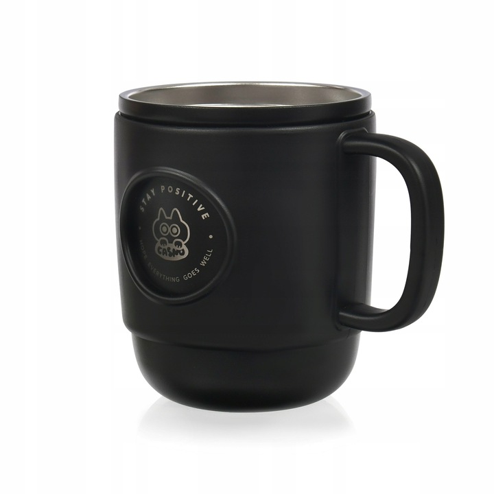 Kubek Termiczny ze Słomką Casno Booker 450 ml Czarny