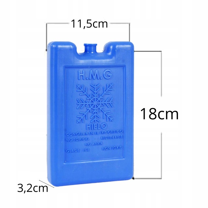 6X 500ml Wkłady chłodzące do lodówki turystycznej torby termicznej