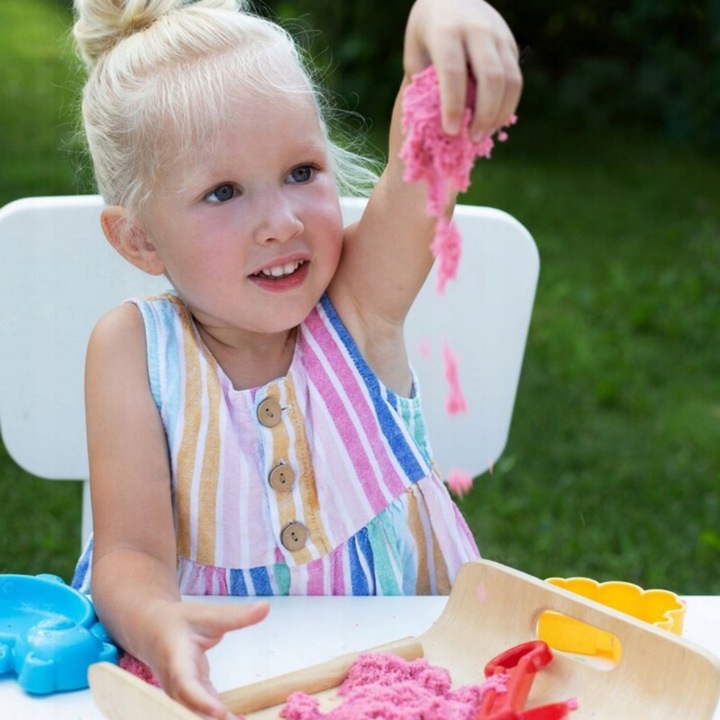 PIASEK KINETYCZNY 3kg BASEN FOREMKI ŁOPATKA PIASKOWNICA WIADERKO ZESTAW XL