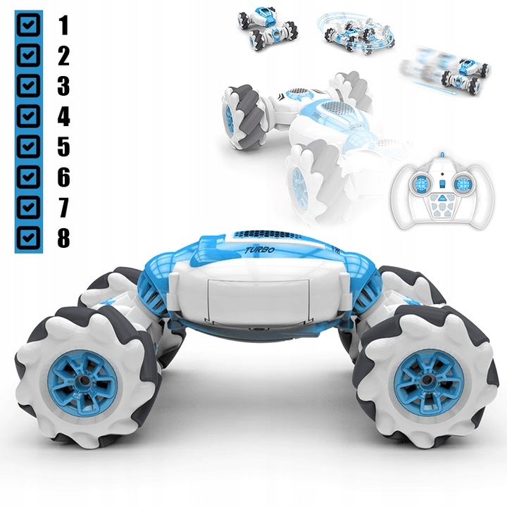 Samochód RC 4x4 drift auto zdalnie sterowane LED pilot gesty kaskaderskie