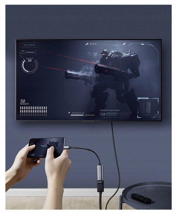 Kabel Adapter USB-C Thunderbolt 3 4 do DisplayPort 1.4 8K 5K 4K 240Hz