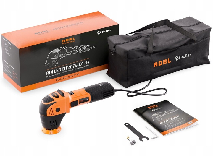 ADBL Roller D12075-01 Maszyna Polerska Polerka Skok 12 mm Z TORBĄ