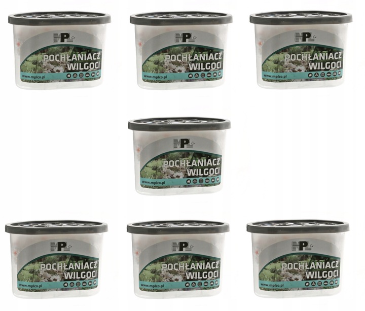 Pochłaniacz wilgoci, osuszacz stojący , zestaw 7 sztuk