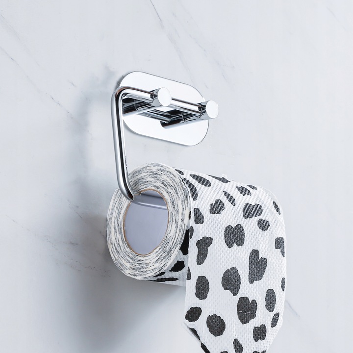 Uchwyt na papier toaletowy chrom samoprzylepny