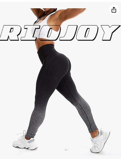RIOJOY LEGGINSY DAMSKIE SPORTOWE PUSH UP WYSOKI STAN GRADIENT ROZMIAR M