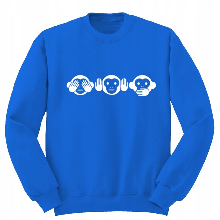 Bluza męska NIC NIE WIDZIAŁEM 3 MAŁPKI - 4 kolory