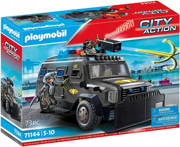 PLAYMOBIL CITY ACTION 71144 POJAZD TERENOWY JEDNOSTKI SPECJALNEJ zestaw +5