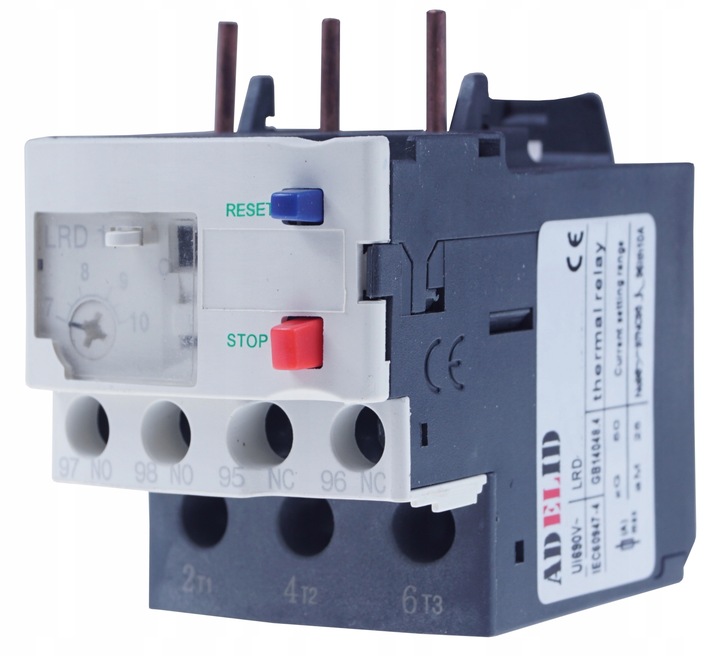 LRD08 PRZEKAŹNIK TERMICZNY TERMIK 2,5-4,0A 1,5kW