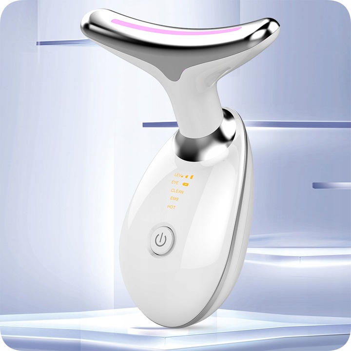 MASAŻER SONICZNY DO UJĘDRNIANIA TWARZY I SZYI ULTRADŹWIĘKOWY EMS LIFTING