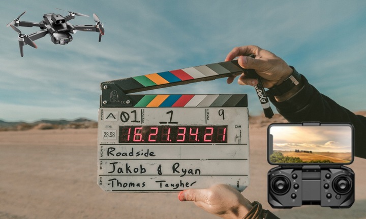 Dron Z Kamerą Profesjonalny Zdalnie Sterowany Z Unikaniem Przeszkód Walizka