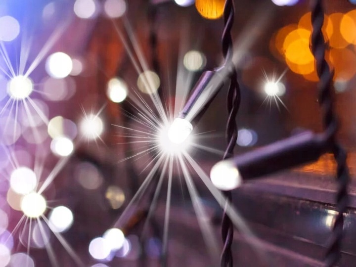 Lampki SOPLE LED 500 GĘSTE ZEWNĘTRZNE + Timer 8H + FLASH zimny biały 15m