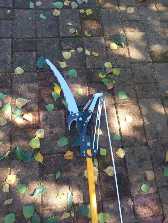 SEKATOR OGRODOWY TELESKOPOWY WYSIĘGNIK PIŁA 2W1 DO GAŁĘZI KRZEWÓW KONARÓW