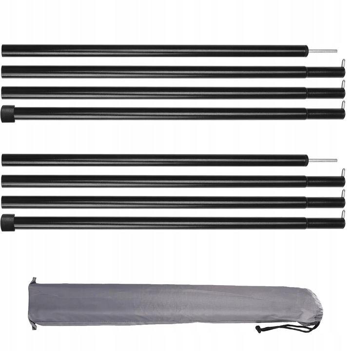 2x MASZT DO TARPÓW SŁUPKI KONSTRUKCJA DO PLANDEK PODPORY STOJAKI TARP 200CM