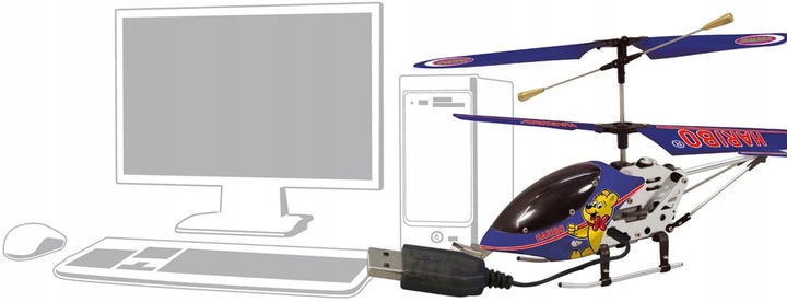 HELIKOPTER MODEL ŚMIGŁOWIEC ZDALNIE STEROWANY ŻYROSKOP HARIBO PODCZERWIEŃ