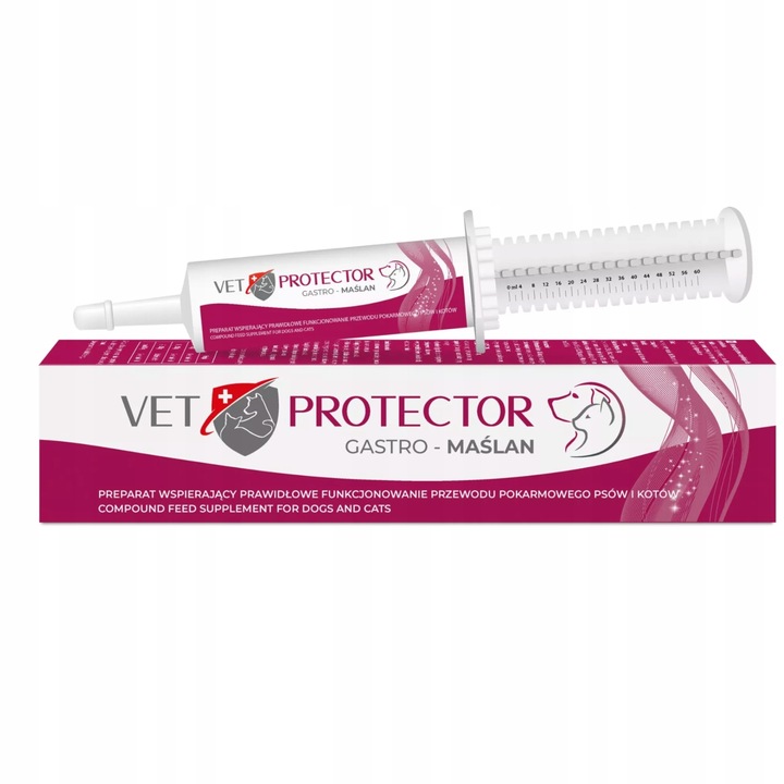 VET PROTECTOR - GASTRO MAŚLAN 60ml - preparat przeciwbiegunkowy dla psa