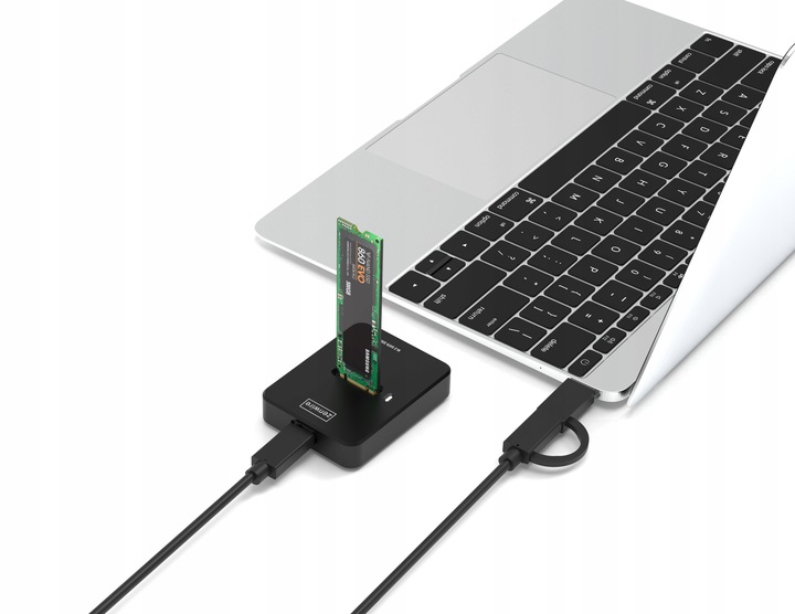 Adapter SSD NVME PCIe SATA NGFF 2w1 kieszeń dysk M.2 USB 3.0 USB-C 10GB g2