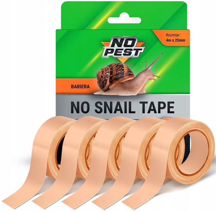 TAŚMA MIEDZIANA ŚRODEK SPOSÓB NA ŚLIMAKI PRZECIW ŚLIMAKOM SAMOPRZYLEPNA 20M