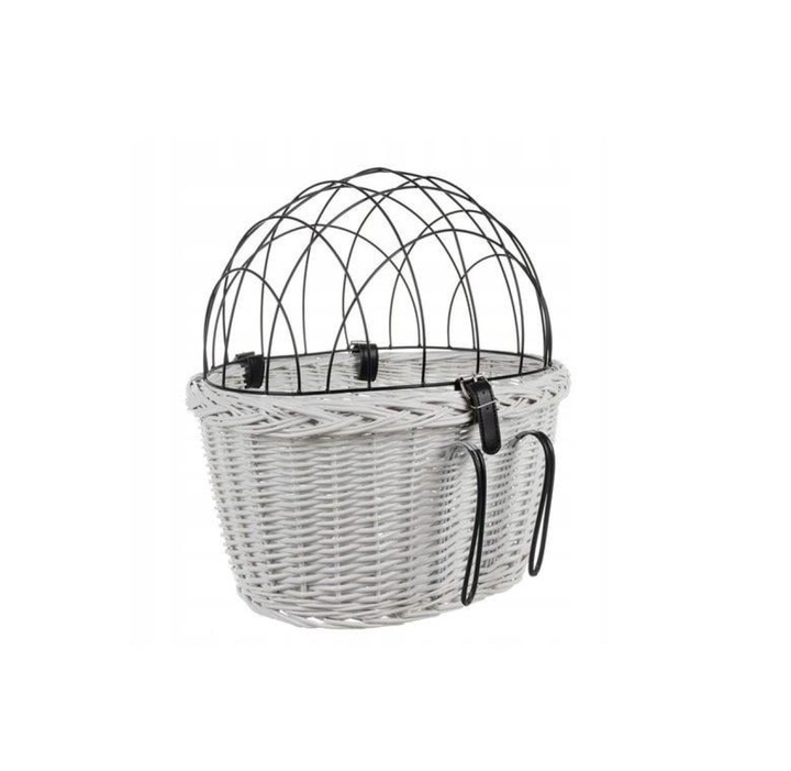 Kosz na rower dla psa kota na kierownicę rowerowy kratka transporter koszyk