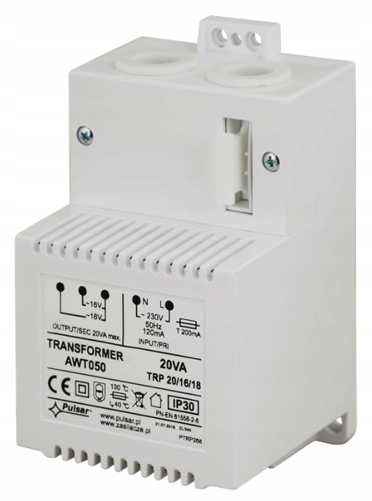 Transformator do central alarmowych Pulsar AWT050