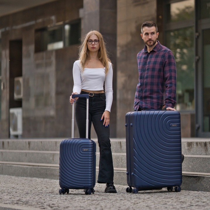 Walizka duża podróżna XL bagaż 28" ABS twarda na kółkach lekka GRATIS