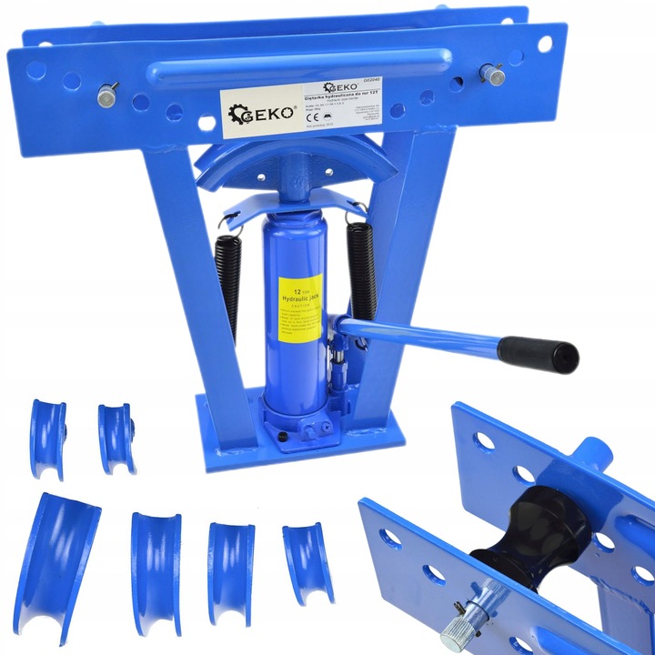 GIĘTARKA HYDRAULICZNA DO RUR DO 2" 12T 12 TON 6 PROFILI GEKO G02040