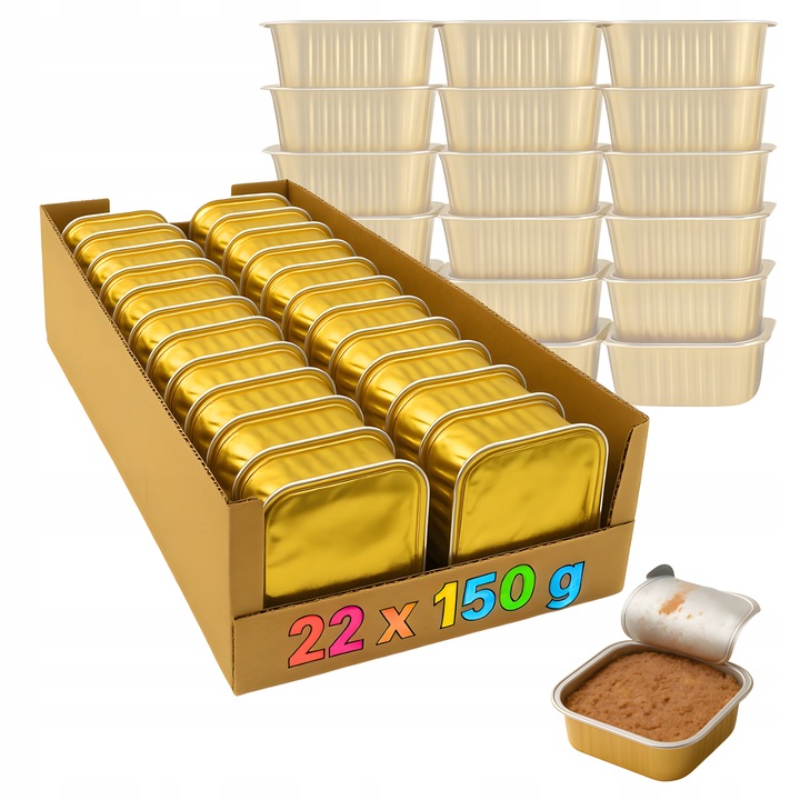 Karma Mokra Dla Psa Tacka Zestaw 22 x 150 g karma ekonomiczna 3,3 kg