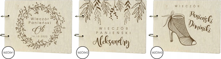 DREWNIANY ALBUM WIECZÓR PANIEŃSKI PREZENT