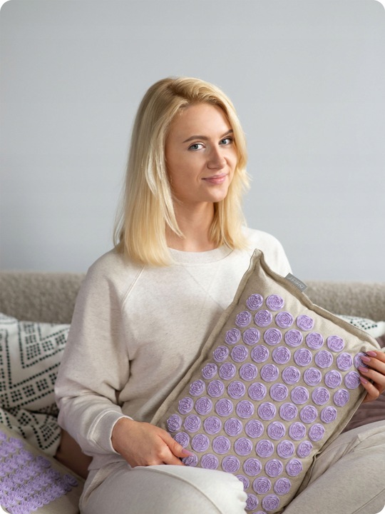 MATA DO AKUPRESURY Z KOLCAMI + PODUSZKA + TORBA