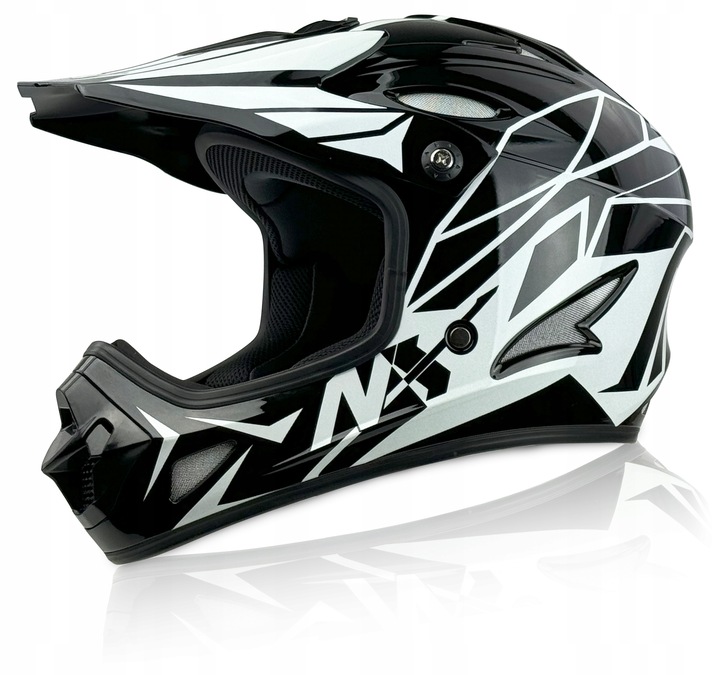 ZESTAW NX KASK + GOGLE DOWNHILL NX EXTREME r.XS |KASK ROWEROWY |900g LEKKI
