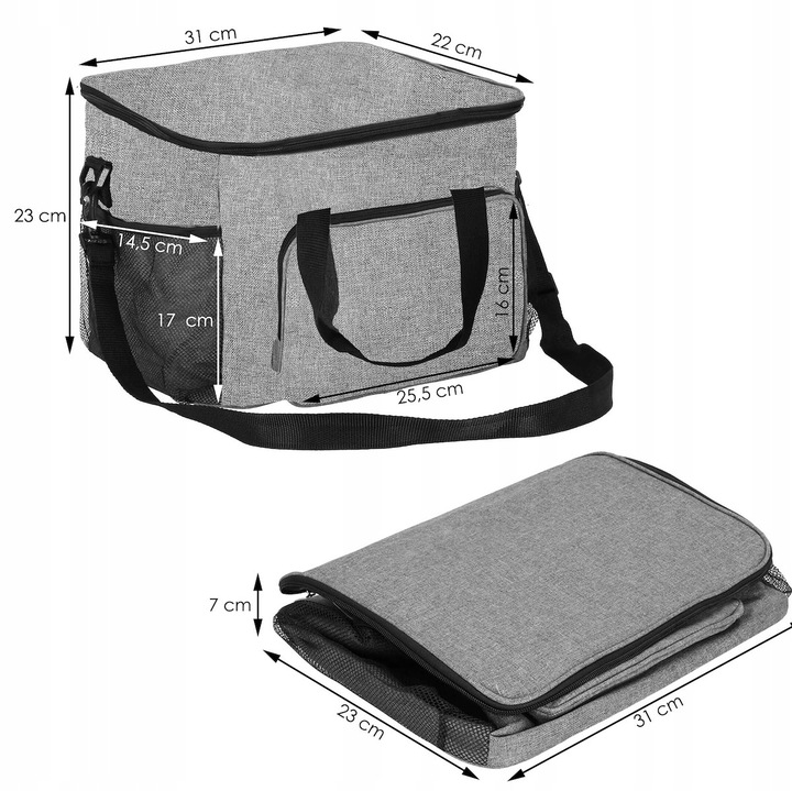 KOSZ PIKNIKOWY Z WYPOSAŻENIEM TERMICZNY TURYSTYCZNY DLA 4 OSÓB 21W1+ GRATIS