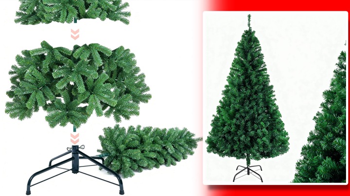 Choinka sztuczna jak żywa sosna zielona świąteczna dekoracyjna jodła 150 cm