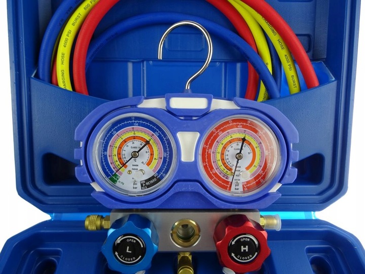 Zestaw manometrów R32 R410A R404A R449A klima
